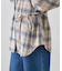 ウエストマークチェックオーバーシャツ