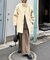 【高見え&着映え】シャギー袖取り外しスタンドハーフコート