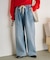 【5サイズ展開/低身長・高身長対応】デイリーイージーワイドデニム