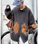 【UNISEX】アーガイル襟ネップニットカーディガン