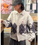 【UNISEX】アーガイル襟ネップニットカーディガン
