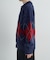 【UNISEX】アーガイル襟ネップニットカーディガン