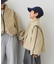 【KIDS】【ジュニアサイズあり】ぬくかるマルチウェイボアスタンドジャケット