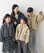 【KIDS】【ジュニアサイズあり】ぬくかるマルチウェイボアスタンドジャケット