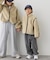 【KIDS】【ジュニアサイズあり】ぬくかるマルチウェイボアスタンドジャケット