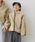 【KIDS】【ジュニアサイズあり】ぬくかるマルチウェイボアスタンドジャケット