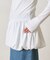 スウェットやニットのインナーに◎裾バルーンチュニックリブロンTEE