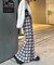 ★H.Sチェックメロー切り替えフレアパンツ