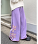 ★H.Sフラワーカットスウェットワイドパンツ