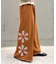 ★H.Sフラワーカットスウェットワイドパンツ