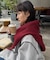 フード付きスカーフマフラー
