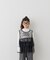 【KIDS】ティアードチュール付きリブトップス≪ジュニアサイズあり≫
