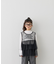 【KIDS】ティアードチュール付きリブトップス≪ジュニアサイズあり≫