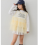 【KIDS】ティアードチュール付きリブトップス≪ジュニアサイズあり≫