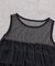 【KIDS】ティアードチュール付きリブトップス≪ジュニアサイズあり≫