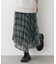 【KIDS】2WAYイレギュラーヘムプリーツチェックスカート
