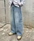 【UNISEX】バルーンカーブカーゴデニムパンツ