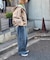 【UNISEX】アソート素材フードジャケット/デニムジャケット