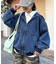 【UNISEX】アソート素材フードジャケット/デニムジャケット