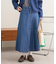 【GEVACO】デニムプリーツスカート