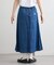 【GEVACO】デニムプリーツスカート