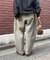 【UNISEX】ピグメント裏毛スウェットカーブパンツ