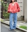 【ゆるっと抜け感大人フーディー】ドルマンスリーブピグメントダンボールパーカー