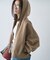 【ゆるっと抜け感大人フーディー】ドルマンスリーブピグメントダンボールパーカー
