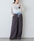 ダブルウエストワイドイージースラックス