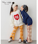 【KIDS】【wigglewiggle】配色メロウジャガード微フレアパンツ