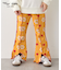 【KIDS】【wigglewiggle】配色メロウジャガード微フレアパンツ