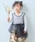 【KIDS】レイヤードTEE付きアシメチュールチュニック