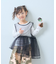 【KIDS】レイヤードTEE付きアシメチュールチュニック