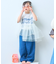 【KIDS】レイヤードTEE付きアシメチュールチュニック