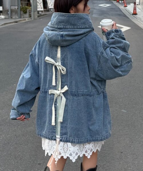 etsinta】レースベスト付モッズコート｜チャオパニックティピーの通販