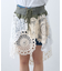 【etsinta】2wayレースミリタリーミニスカート
