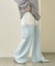 【美脚見え/3サイズ展開】リブダンボールフレアパンツ