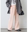 【美脚見え/3サイズ展開】リブダンボールフレアパンツ