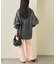 【美脚見え/3サイズ展開】リブダンボールフレアパンツ