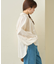 【アップデート／腰回りカバー】レースアップボリュームスリーブブラウス
