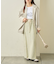 カラー杢Ｉライン切替デザインスカート