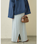 カラー杢Ｉライン切替デザインスカート