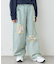 【KIDS】レースパッチワークデニム