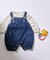 【BABY】カボチャデニムサロペロンパース