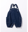 【BABY】カボチャデニムサロペロンパース