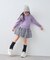 【KIDS】シアーワッフルフードロンTEE《ジュニアサイズあり》