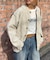 【UNISEX】ダイヤメッシュクルーネックカーディガン