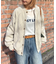 【UNISEX】ダイヤメッシュクルーネックカーディガン