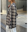 【HELLO.SANFRANCISCO】フラワー釦チェックオーバージャケット