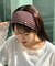 :プレート付きリブヘアターバン